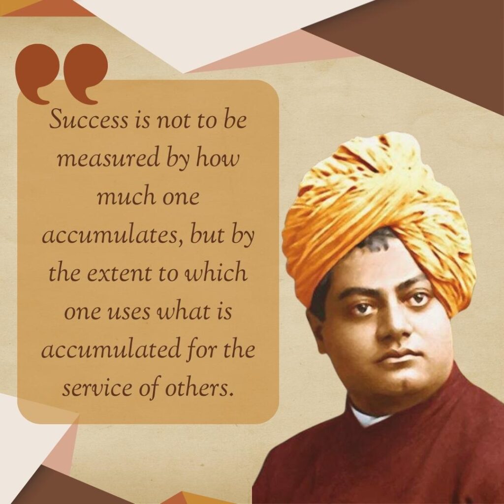 Success is not to be measured by how much one accumulates, but by the extent to which one uses what is accumulated for the service of others.